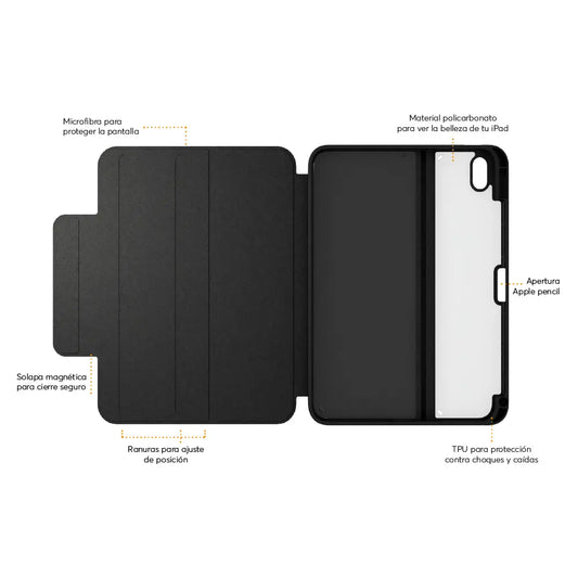 NCO SafeCase Click para iPad Air 11 M2 - Negro