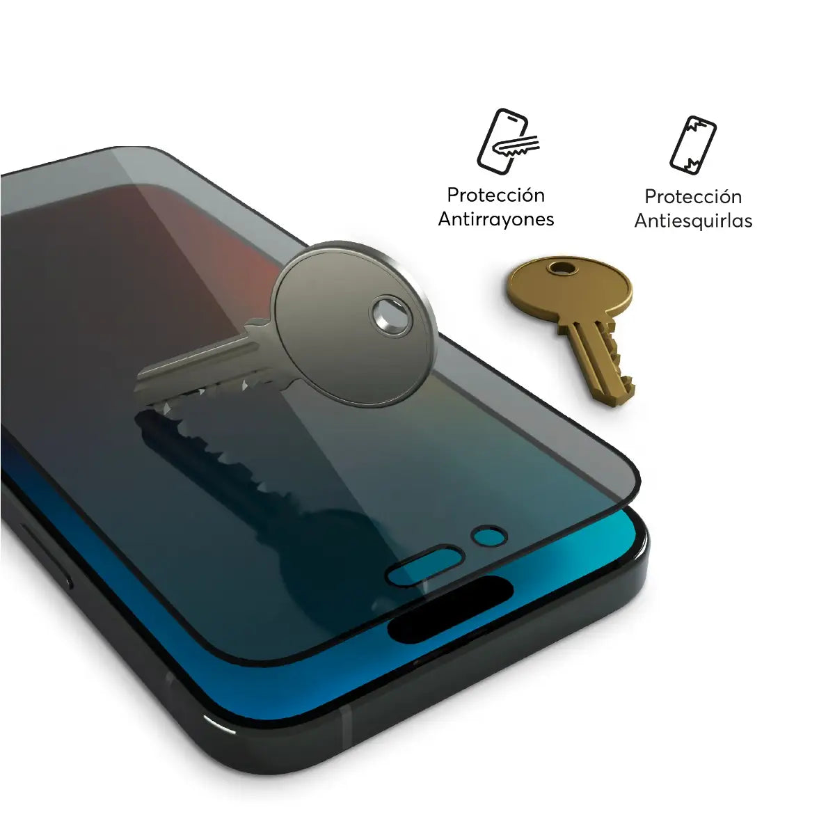 NCO Protector de Pantalla Privacy Glass iPhone 15 Pro Max - iShop