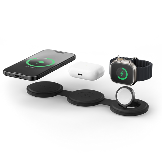 Satechi OntheGo 3-in-1 Charger Black
