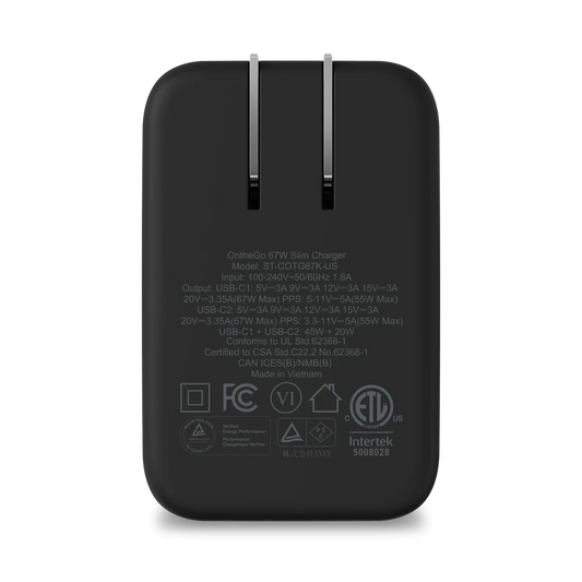 Satechi 67W Slim OntheGo Wall Charger - US