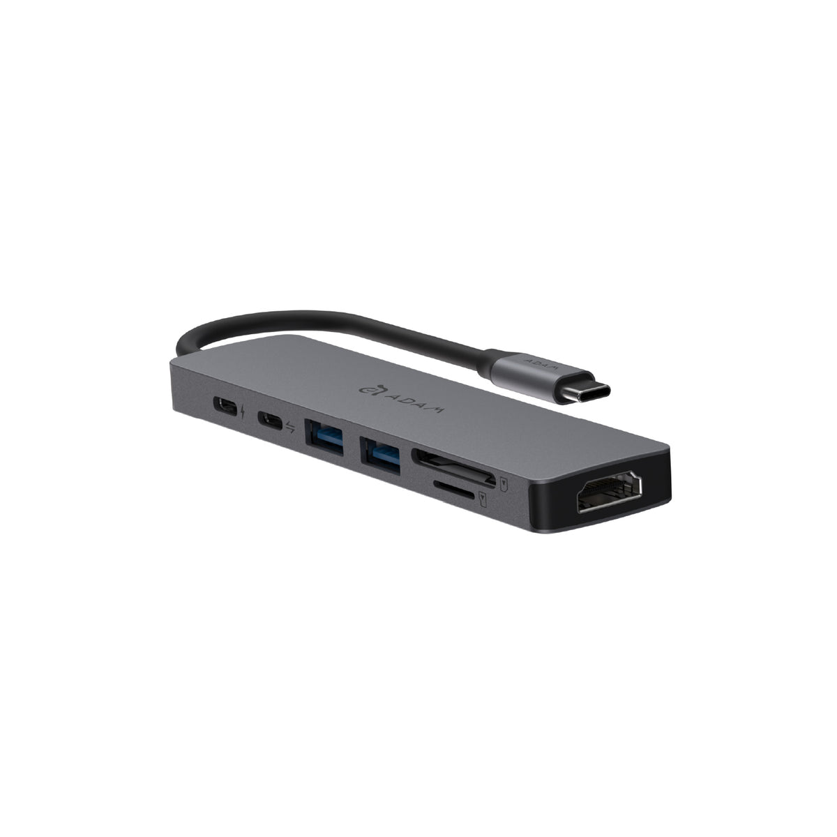 Adam Elements SE07 USB-C 7-in-1 Multi-Function Hub - Grey