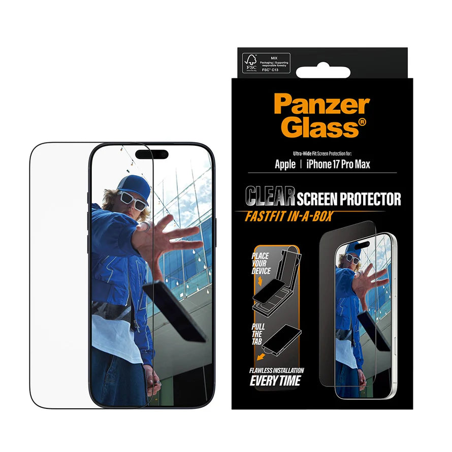 PanzerGlass Apple iPhone 17 Pro Max UWF w. Fastfit in-a-box