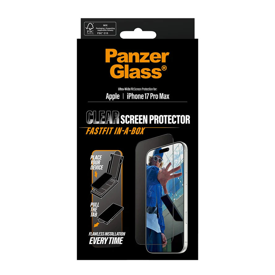 PanzerGlass Apple iPhone 17 Pro Max UWF w. Fastfit in-a-box