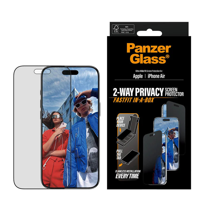 PanzerGlass Apple iPhone 17 Air UWF Privacy w. Fastfit in-a-box