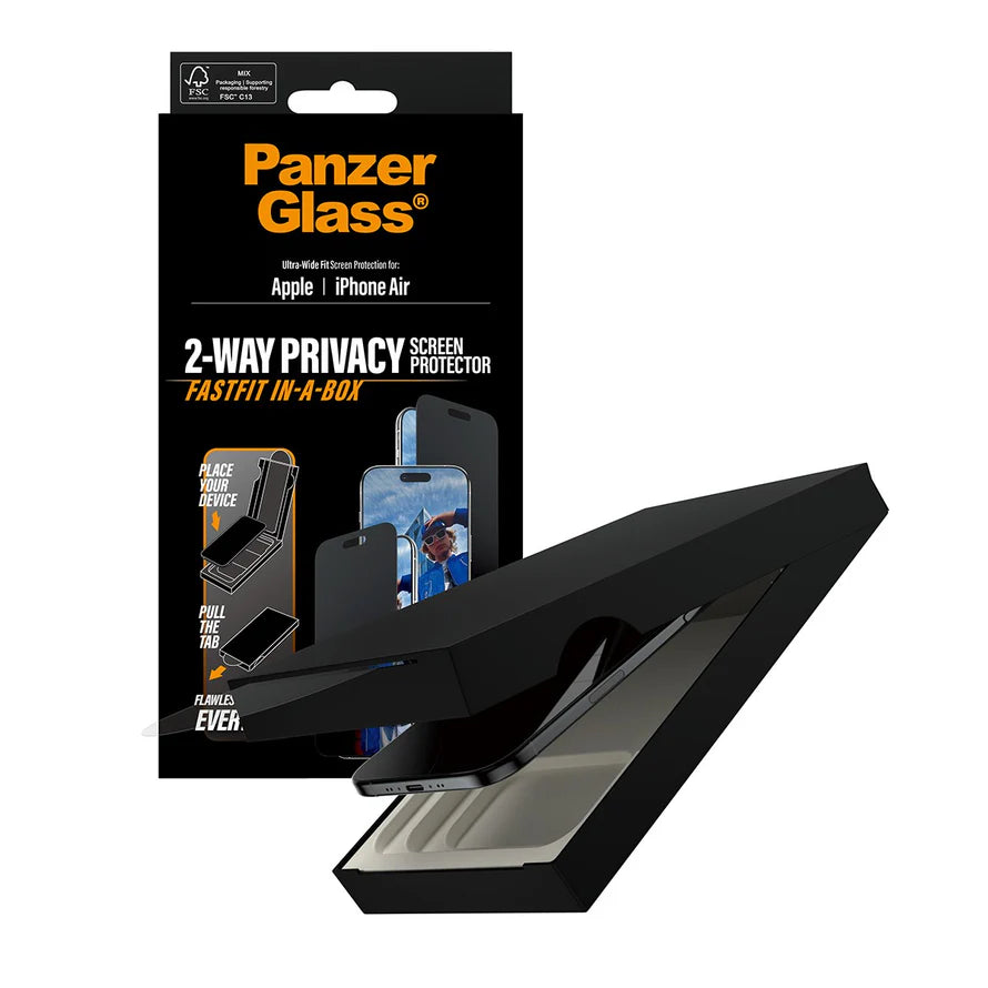 PanzerGlass Apple iPhone 17 Air UWF Privacy w. Fastfit in-a-box