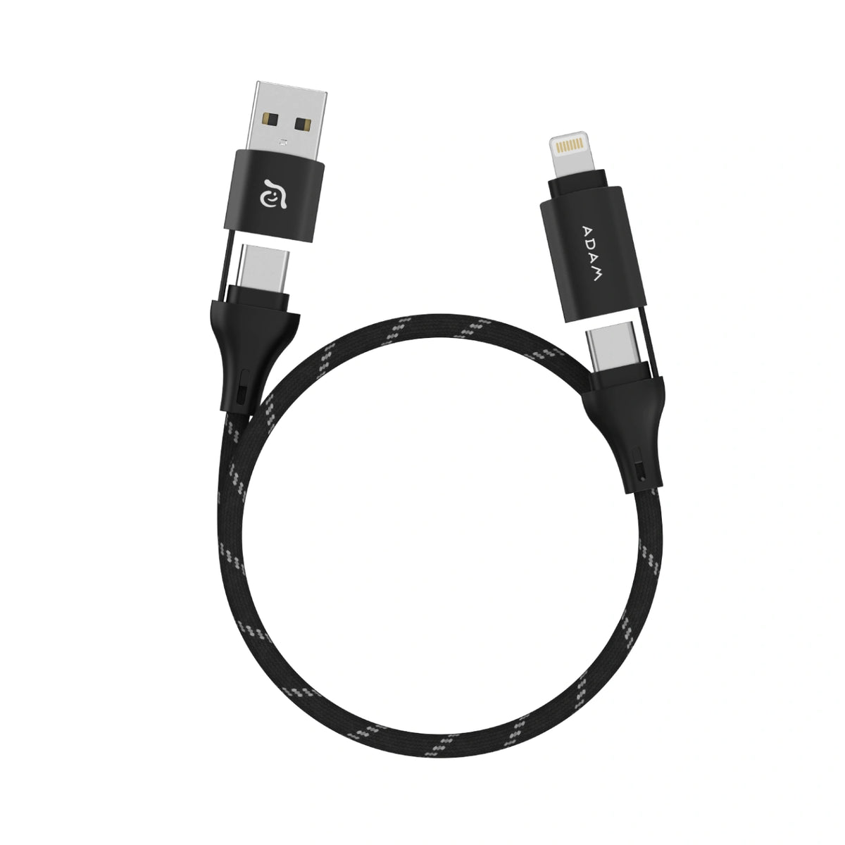 Adam Elements Peak MS401 4-in-1 60W Magnetic Charging Cable - Black