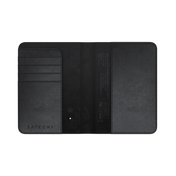Satechi Vegan-Leather Passport Cover w/ Find My (Black)