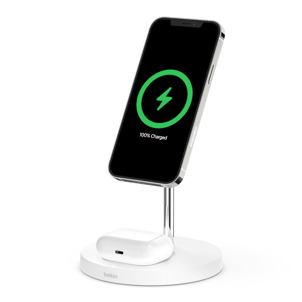 Belkin MagSafe 2-in-1 Magnetic Wireless Charger Stand (Seminuevo)