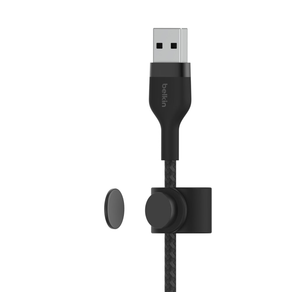 Belkin Cable Pro Flex Lightning a USB-A con correa 1m Black