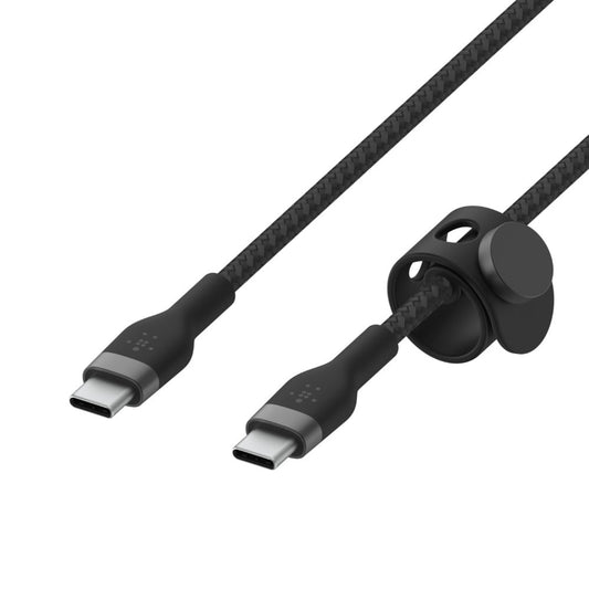 Belkin Cable Pro Flex USB-C a USB-C con correa 2M Black