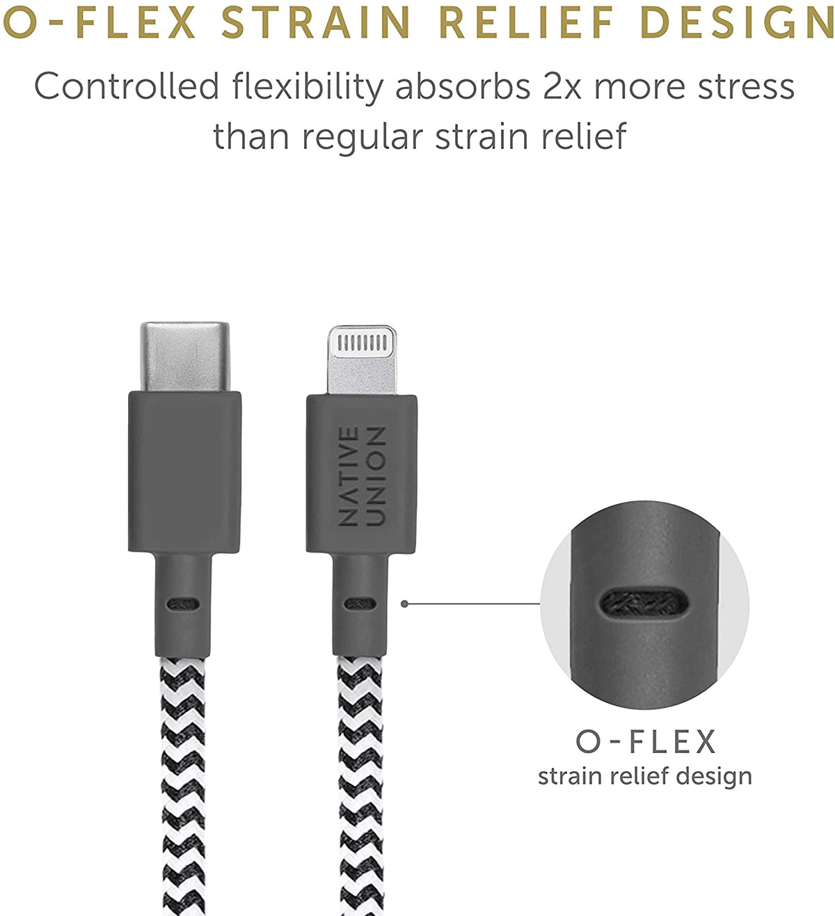 Native Union Braided USB-C to Lightning Belt Cable 1.2m