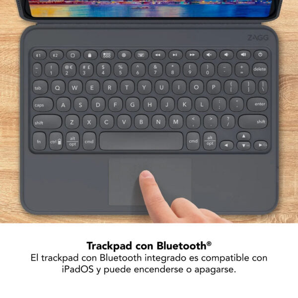 Zagg Pro Keys Touch Apple iPad 10.2&quot; Pro Charcoal Keyboard