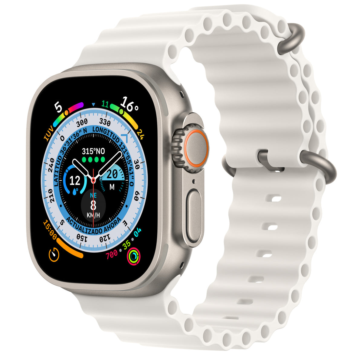 Apple Watch Ultra GPS 49mm Titanium White Ocean Band