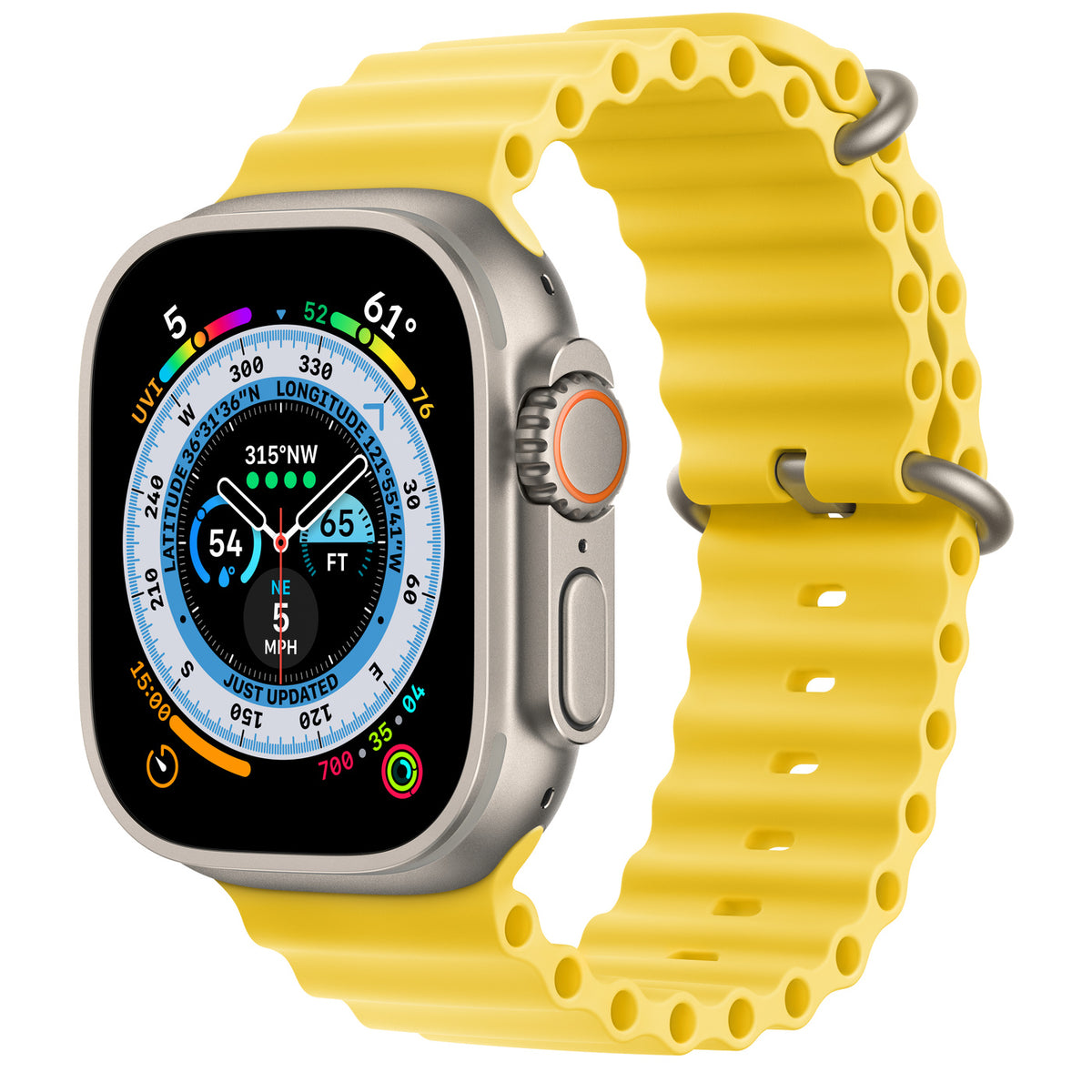 Apple Watch Ultra GPS 49mm Titanium Yellow Ocean Band