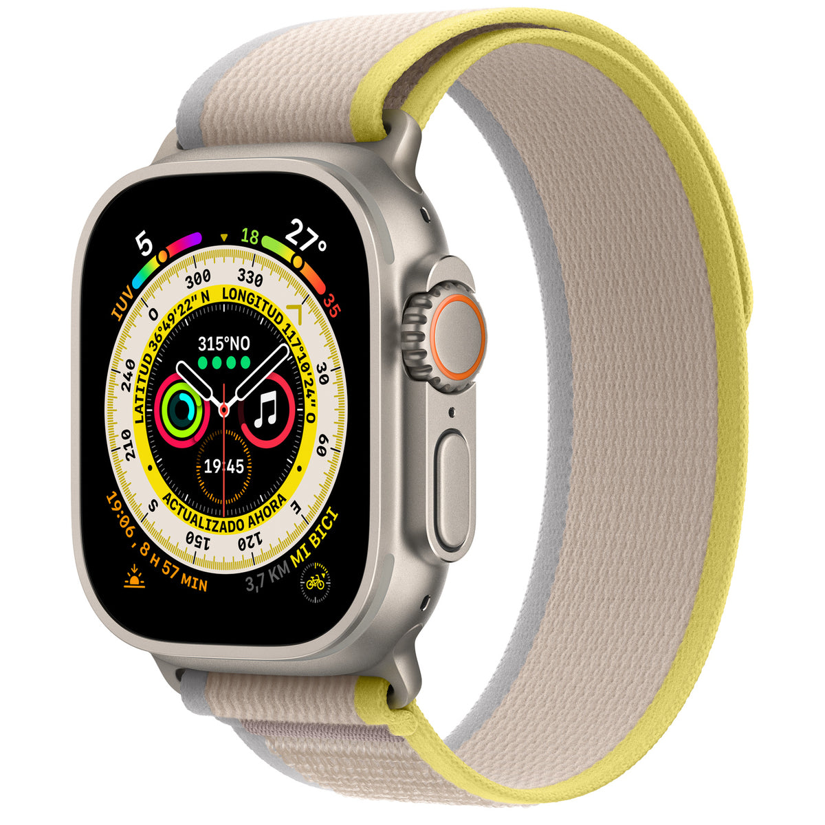 Apple Watch Ultra GPS 49mm Titanium Yellow/Beige Trail Loop
