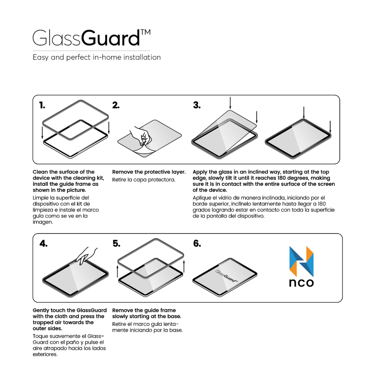 NCO GlassGuard para iPad 10.2&quot;